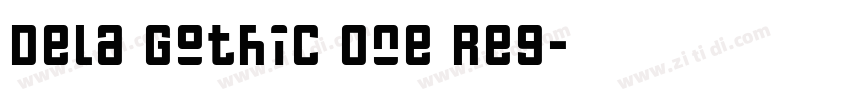 Dela Gothic One Reg字体转换